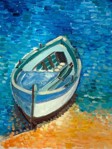 08 Barca-di-legno-1996-olio-su-tela-30-x-40-cm