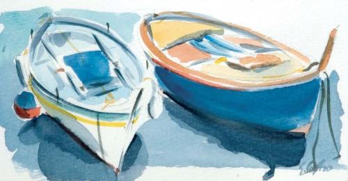 12 Barche-blu-2006-acquarello-40-x-30-cm