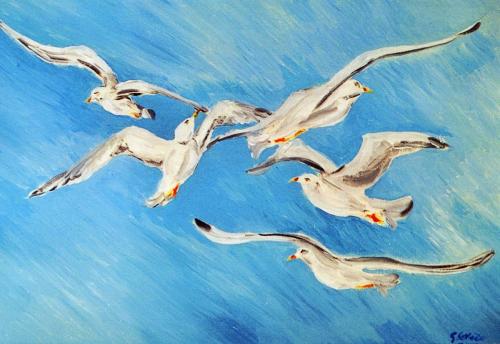 25 Volo-di-gabbiani-2003-acrilico-su-tela-90-x-60-cm