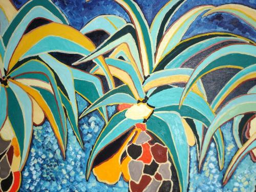 35 Palme-dello-Scalettino-2006-olio-su-tavola-180-x-80-cm